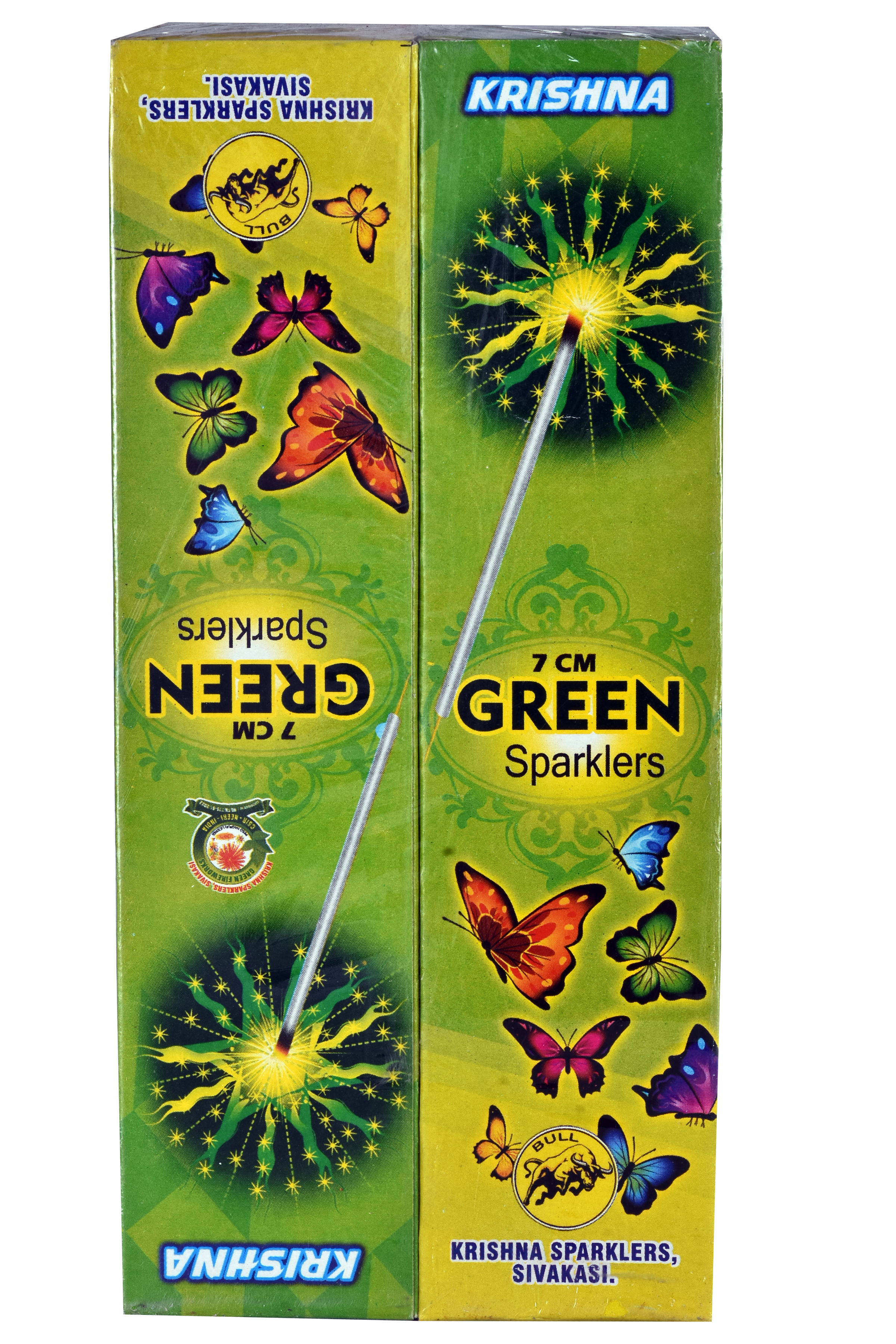 7 CM GREEN SPARKLERS