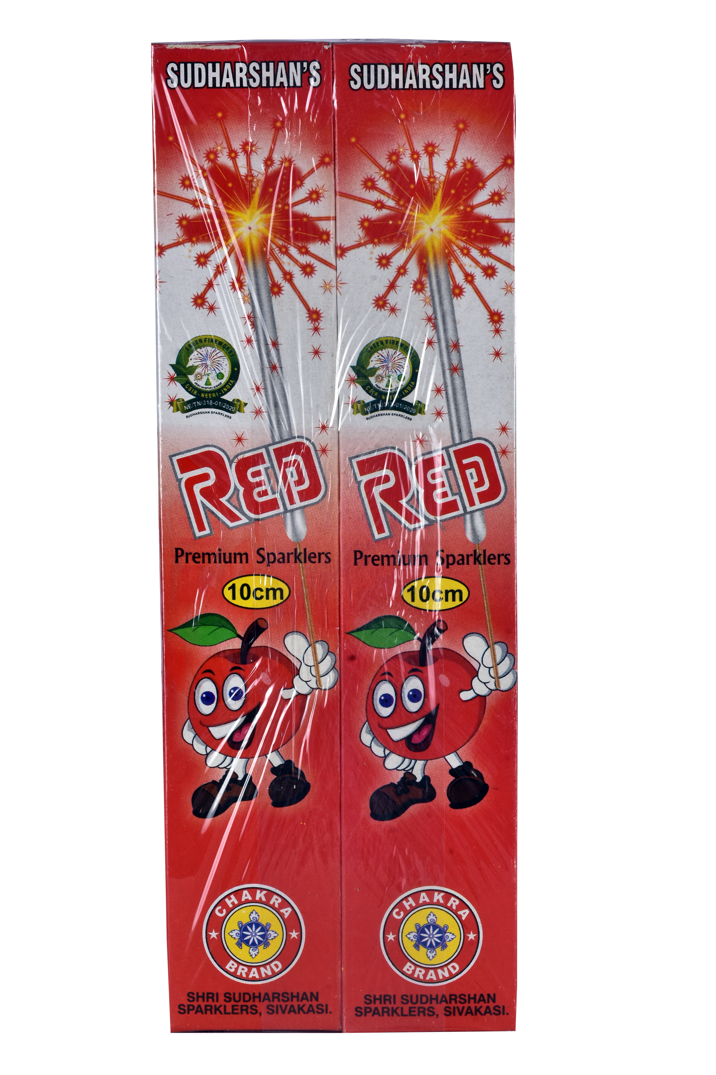 10 CM RED SPARKLERS
