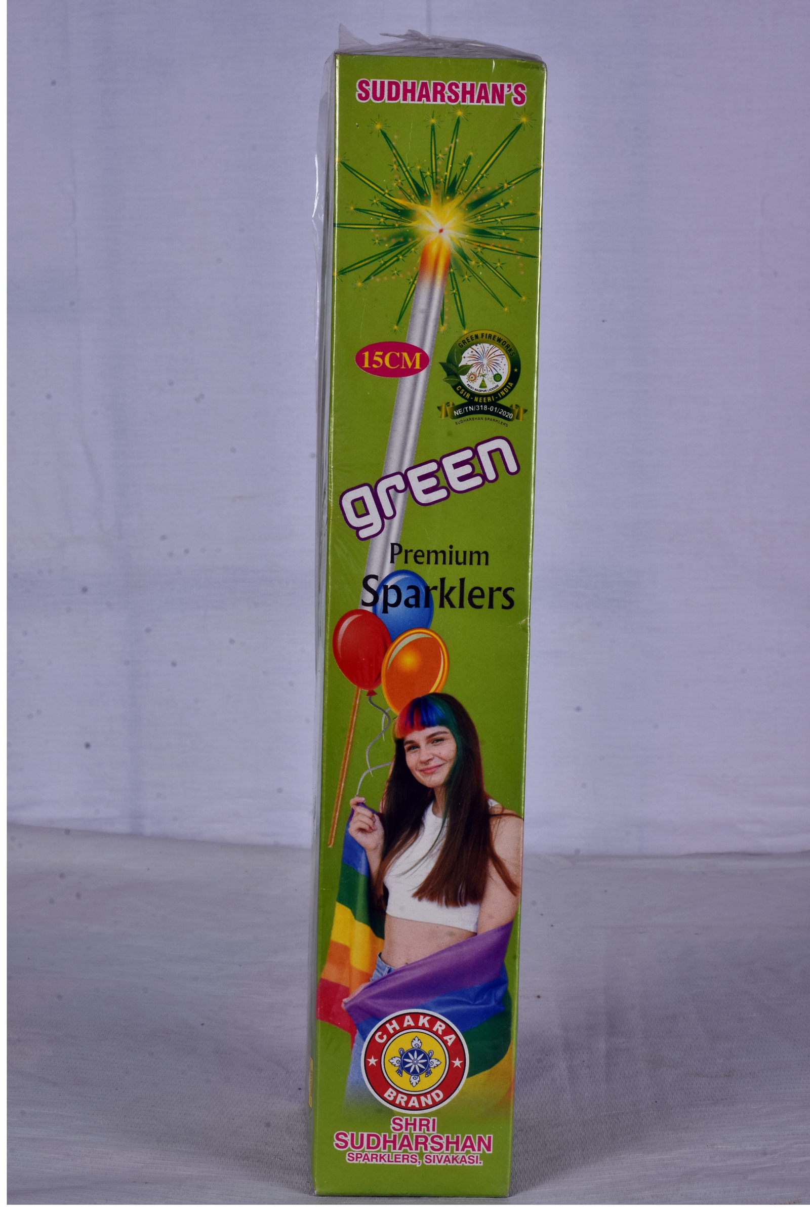 15 CM GREEN SPARKLERS